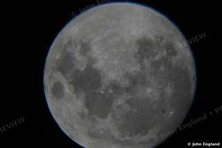 Telephoto Full Moon on Black – Telephoto full moon on black.