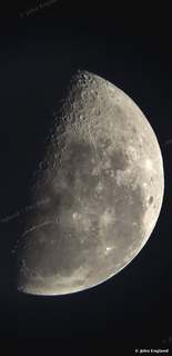 Gibbous Moon Close-Up – Gibbous moon with crater detail along the terminator, Jan 5, 2021.