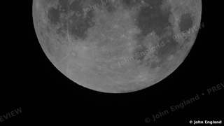 Harvest Moon 2023 – Full Harvest Moon close-up on black, Sep 29, 2023.