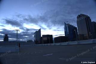 Sacramento Skyline from Rooftop – Sacramento skyline from a rooftop.