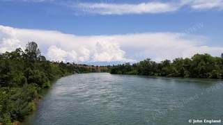 Sacramento River Summer Clouds – The Sacramento River near Redding under summer clouds, May 30, 2019.