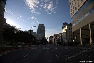 Downtown Street Morning – Morning on a downtown Sacramento street, 2021.