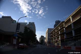O Street Morning – Morning light on O Street, Sacramento, CA.