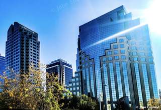 Sacramento Glass Towers – Glass office towers, downtown Sacramento, California.