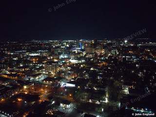 Sacramento Night Panorama – Aerial night view across Sacramento, Dec 14, 2021.