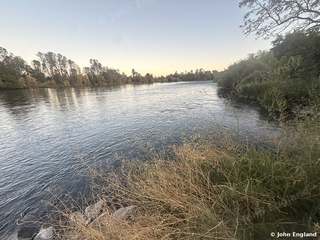 Sacramento River at Evening, Redding – The Sacramento River at evening, Redding, CA. Aug 30, 2026. John England.