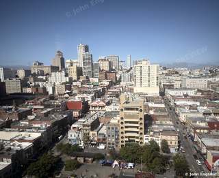 San Francisco Rooftops, Morning – San Francisco rooftops in the morning, Financial District and Chinatown, CA. May 9, 2026. John England.